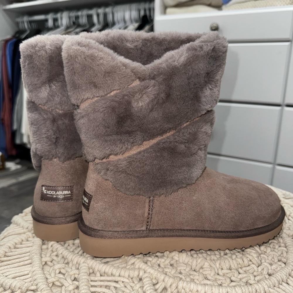 UGG Koolaburra Women's Smoky Lilac Fur Boots